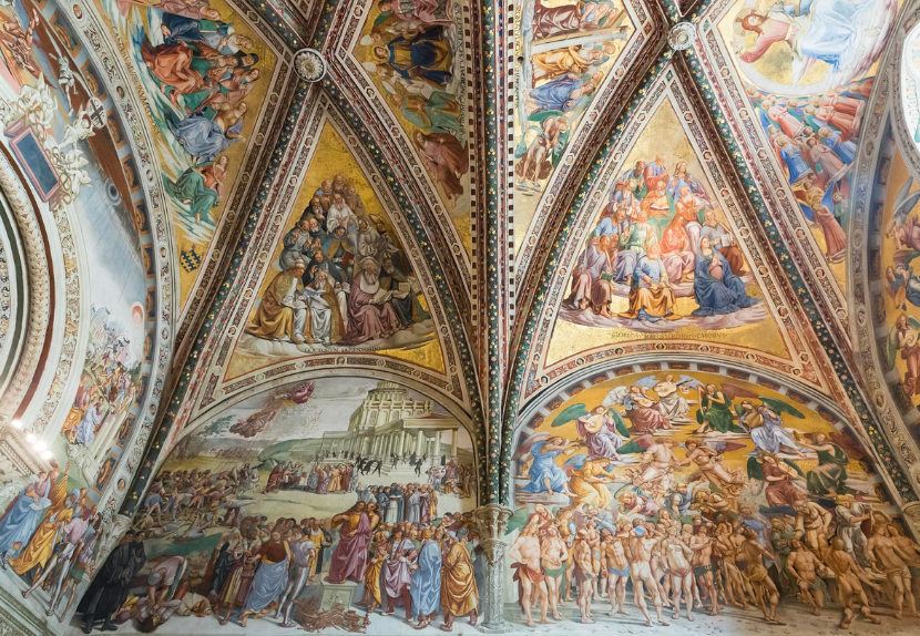 “Last Judgement” by Signorelli (Frescoes in Orvieto Cathedral)