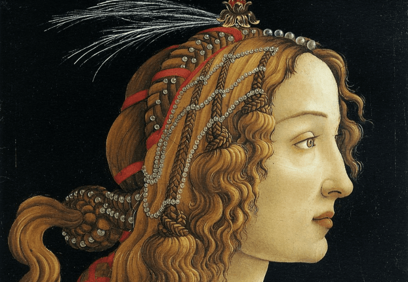 "Portrait of a Young Woman", Botticelli