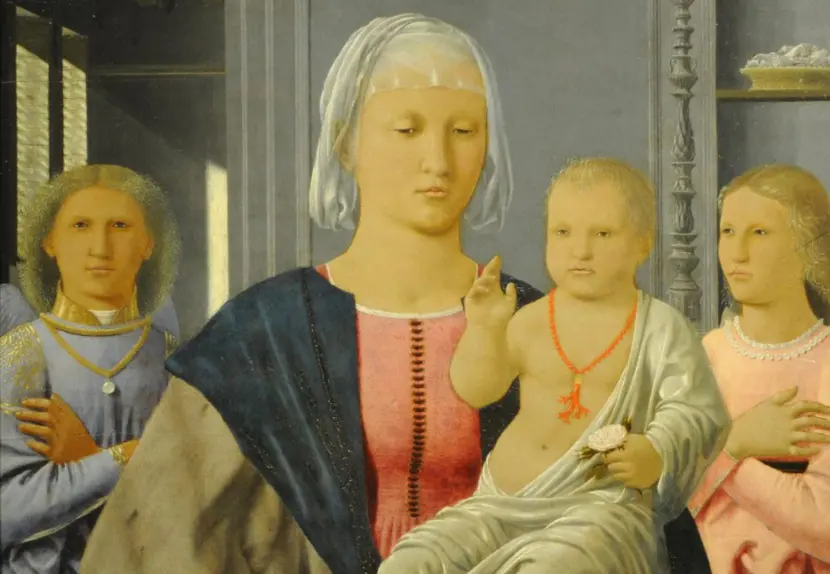 "Madonna of Senigallia" by Piero della Francesca in the National Gallery of Le Marche, Urbino