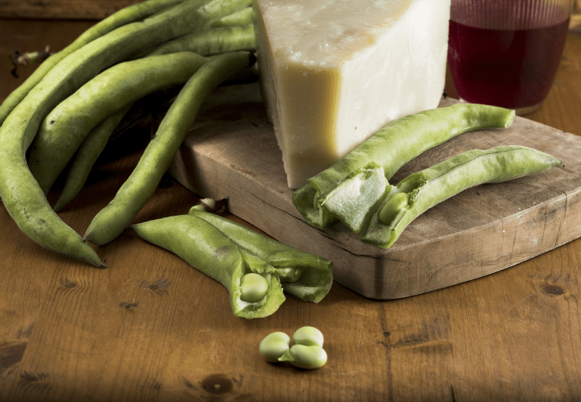 Fave and Pecorino (Fava beans and Sheep’s milk cheese)