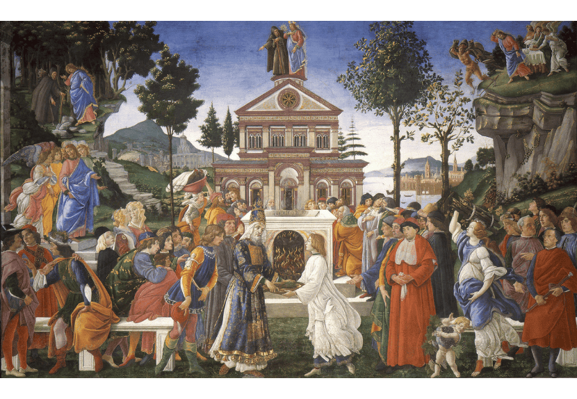 "Temptations of Christ" by Botticelli