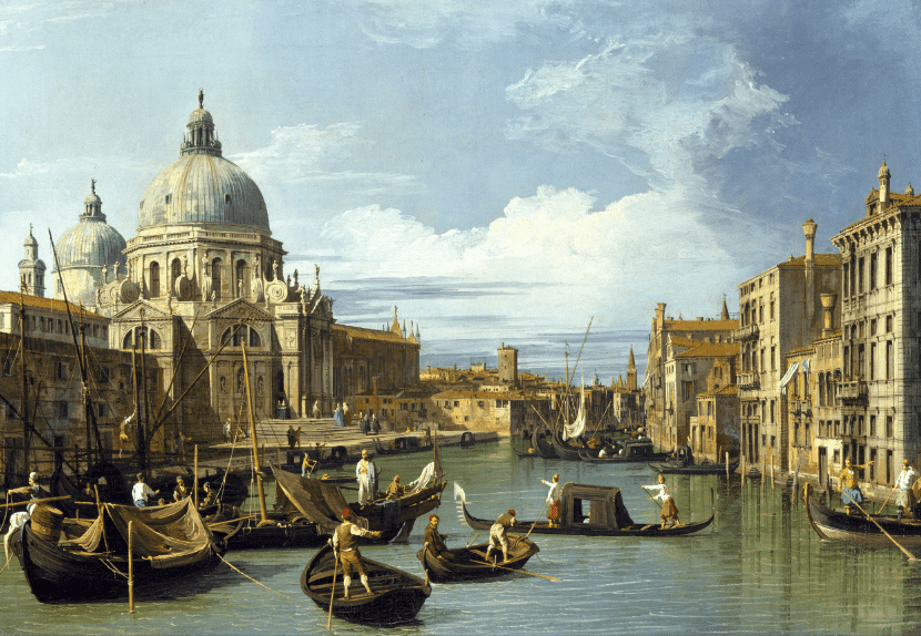 "The Entrance to the Grand Canal, Venice" by Canaletto