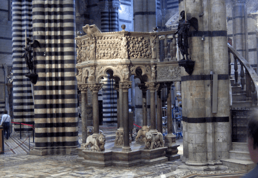 "Siena Cathedral Pulpit" by Nicola Pisano