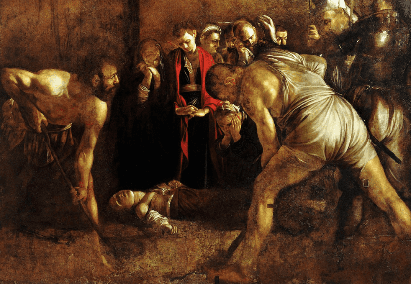 "Burial of Saint Lucy" by Caravaggio