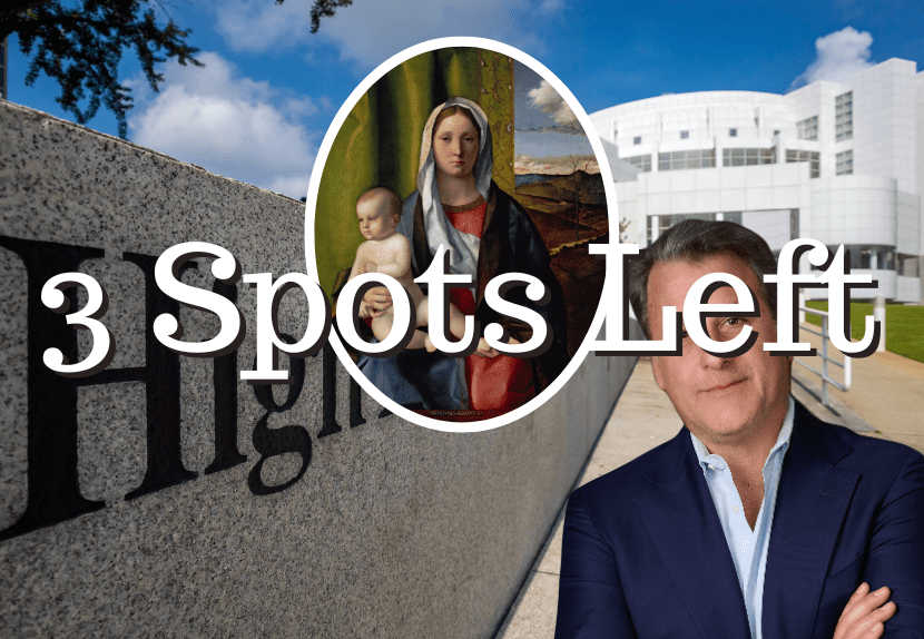 HIGH MUSEUM OF ART | "Italian Renaissance Masterpieces" In Person Lecture Tour
