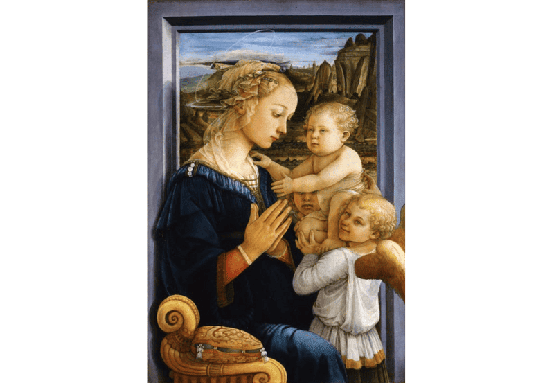 "Madonna and Child with Two Angels" by Fra Lippo Lippi