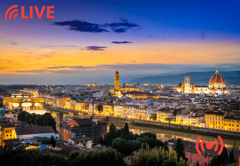 LIVE STREAM TOUR | "The Skyline of Florence by Night"