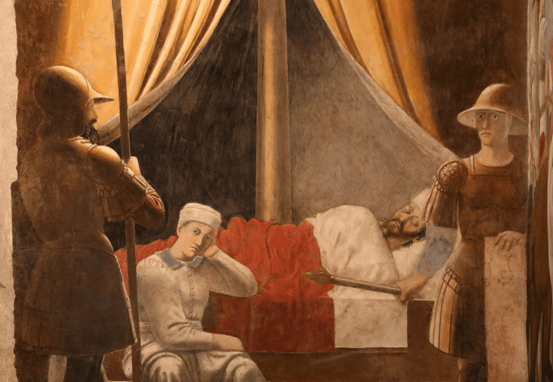 "Dream of Constantine" Piero della Francesca