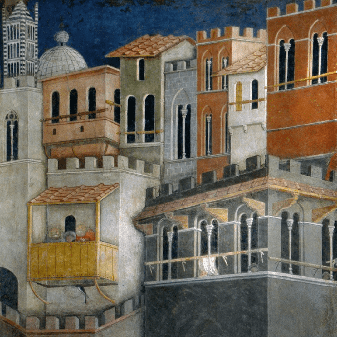 "Effects of Good Government in the City and the Country" by Ambrogio Lorenzetti