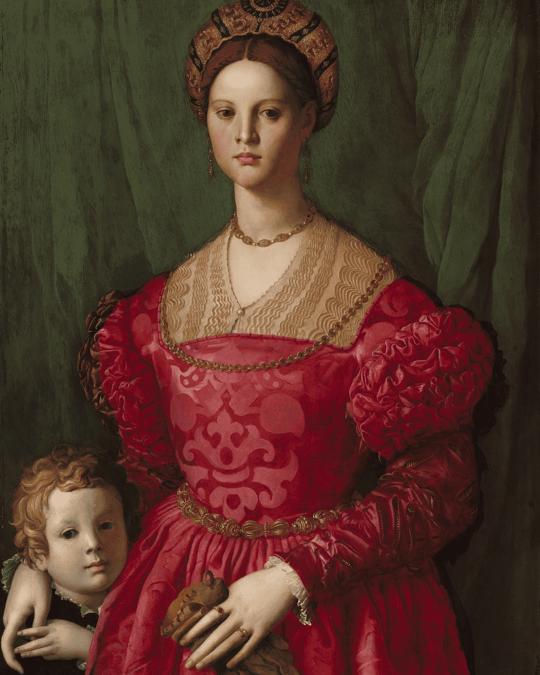 "A Young Woman and Her Little Boy" by Bronzino
