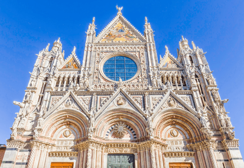 "Façade of Siena Cathedral"