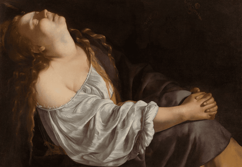 "Mary Magdalene in Ecstasy" by Artemisia Gentileschi, NGA