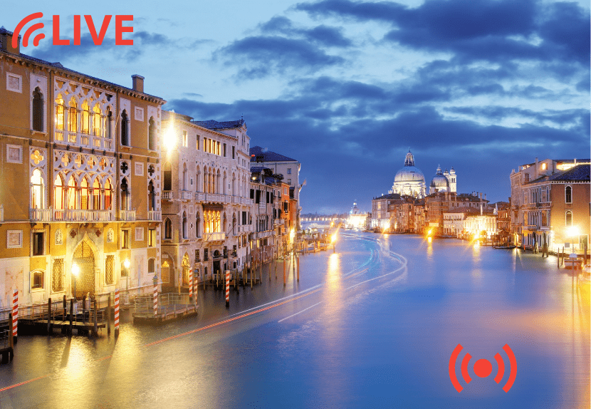 LIVE STREAM TOUR | "Live Stream Tour Direct from Venice, Italy - Night Cruise on The Grand Canal"