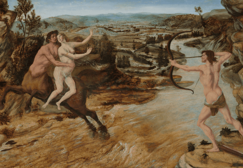 "Hercules and Deianira" Pollaiuolo