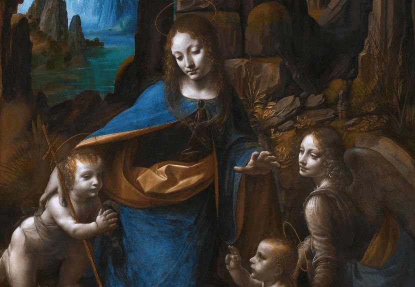 “The Virgin of the Rocks” (London Version), by Leonardo da Vinci